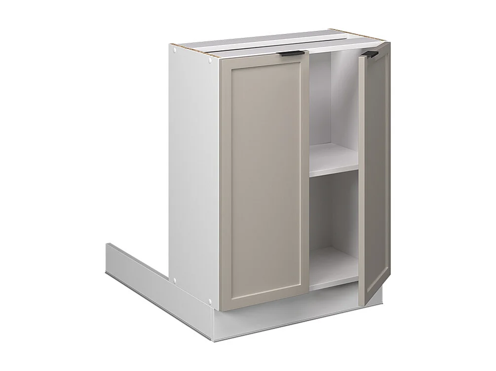 Ilot de cuisine grisbeige 60x30x82 fame-line