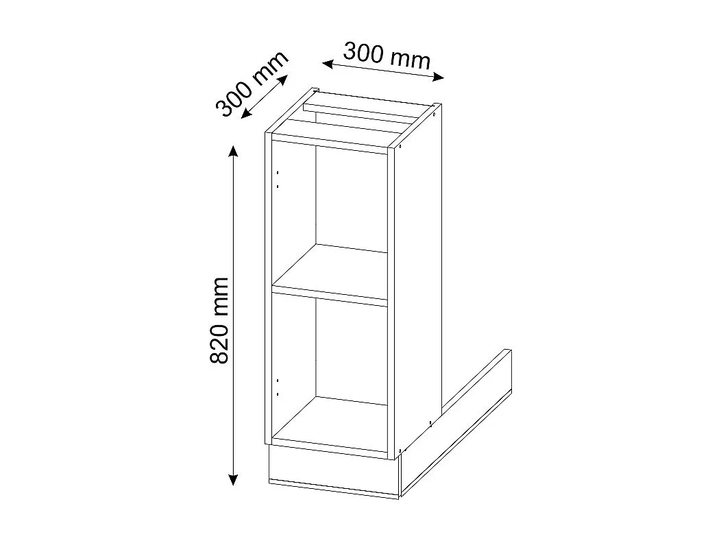 Îlot de cuisine anthracite 30x70x82 fame-line