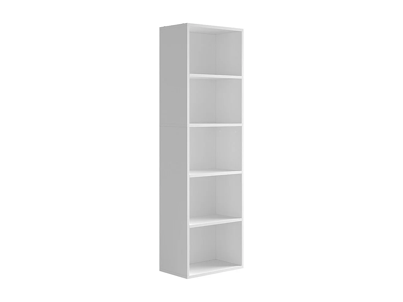 Étagère à livres blanc 40x24x132 bob