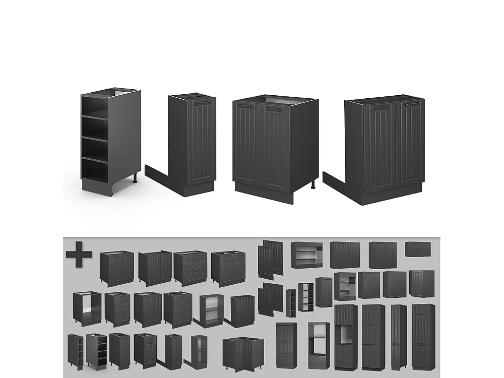 isola cucina grigio scuro 90x60x82 fame-line