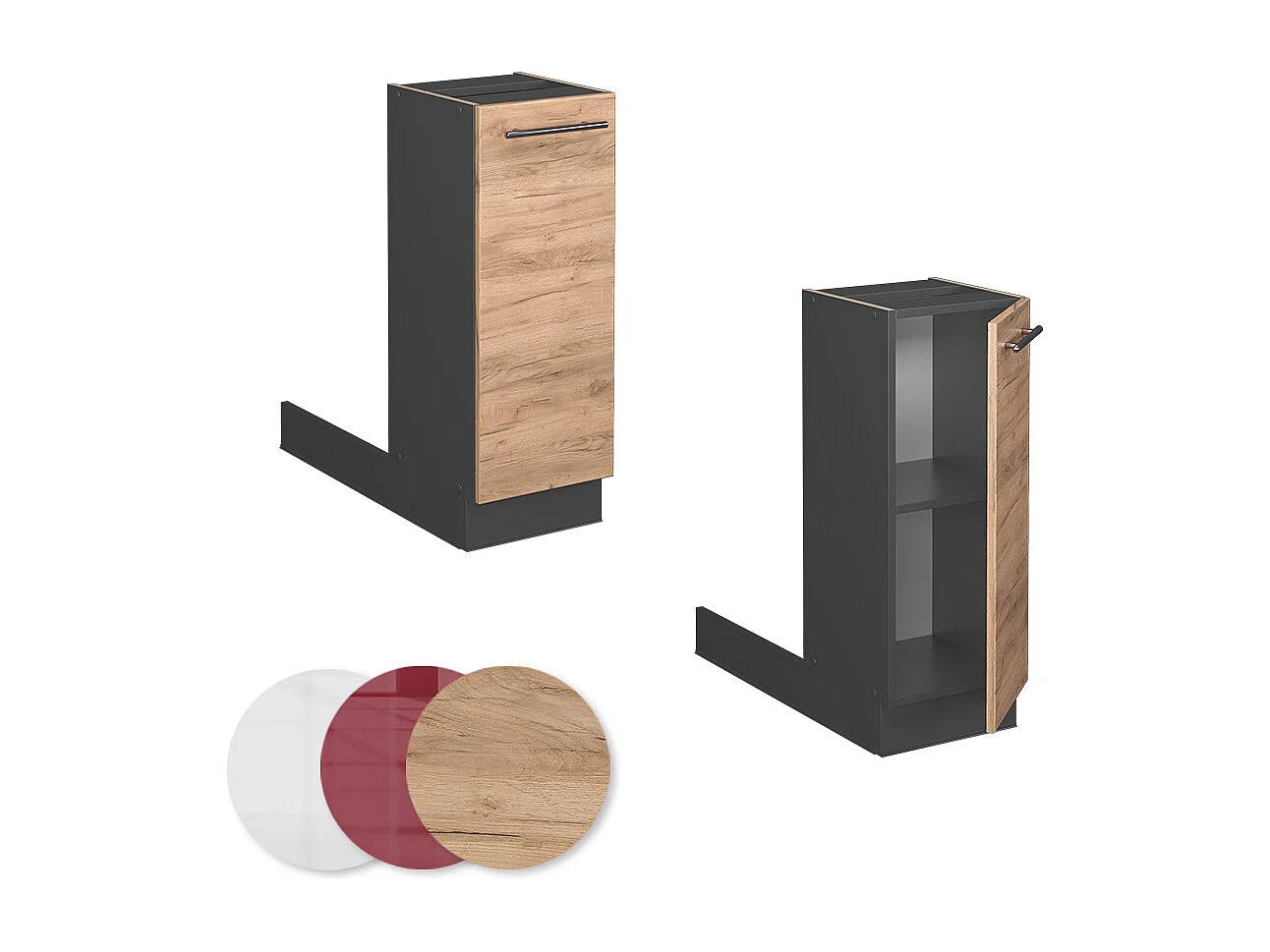 Isola cucina quercia dorata 30x70x82 fame-line