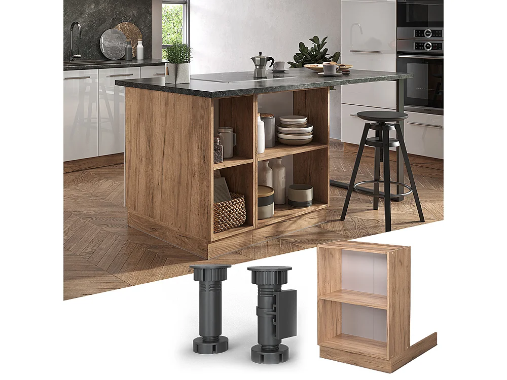 Isola cucina quercia dorata 60x30x82 fame-line