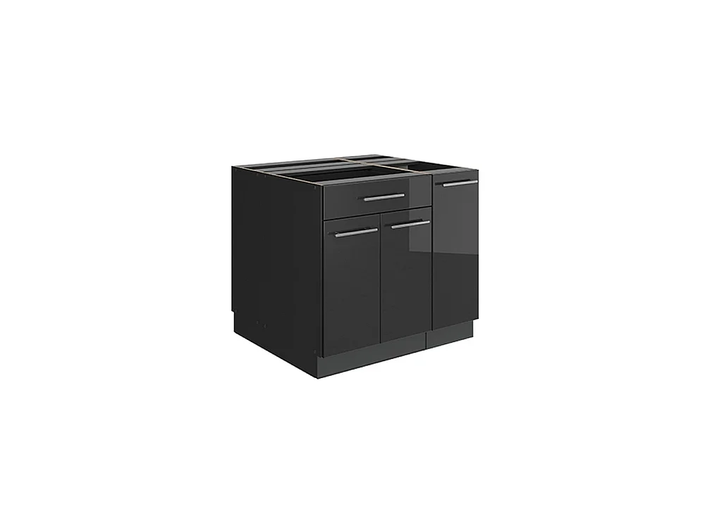Wyspa kuchenna antracyt wysoki połysk 90x60x82 fame-line