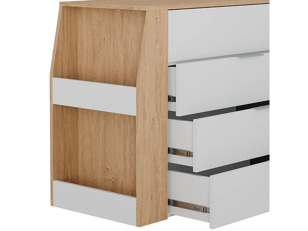 Basteltisch weiß 95.5x47x80 iva