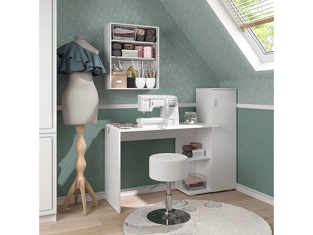 Biurko komputerowe  biały 141.2x45.2x113.2 ritz