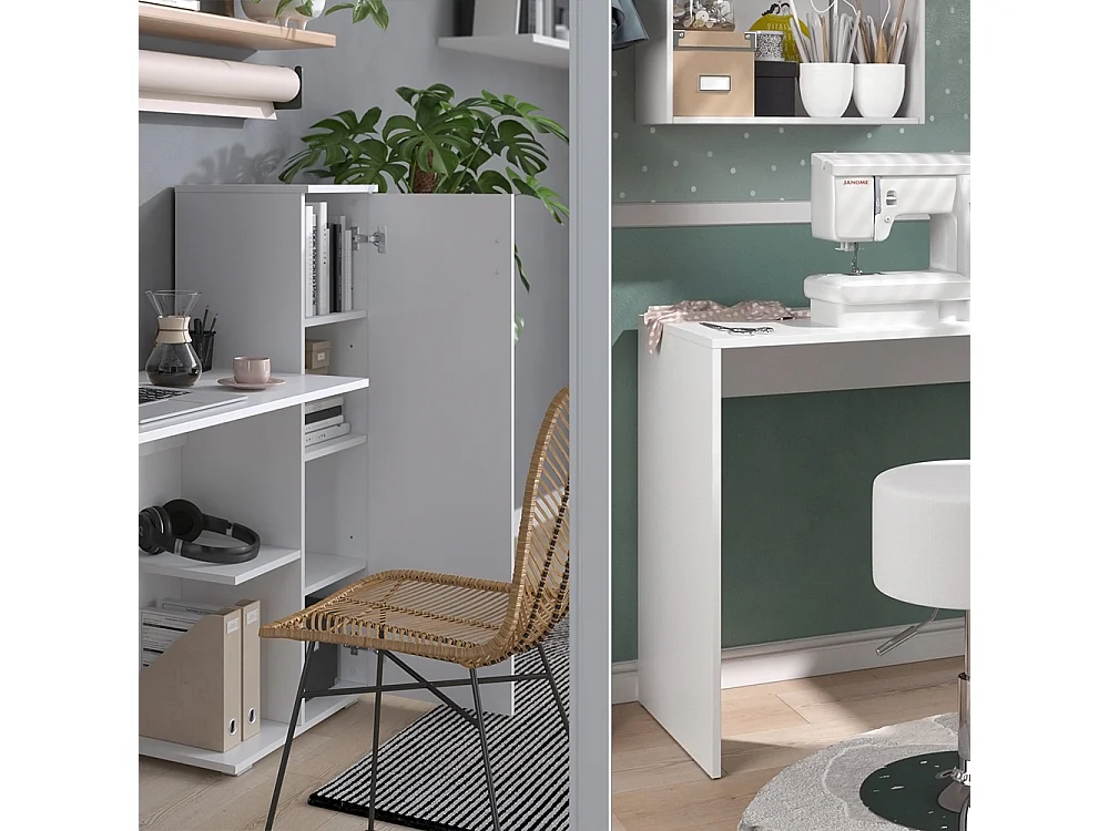 table dordinateur  blanc 141.2x45.2x113.2 ritz