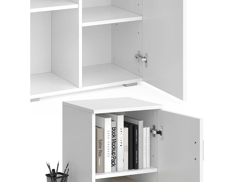 table dordinateur  blanc 141.2x45.2x113.2 ritz