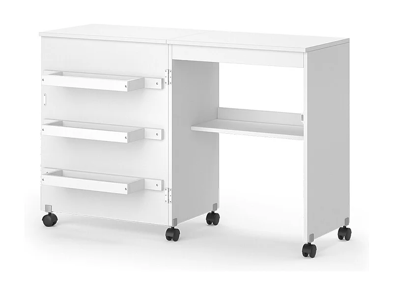 La table de couture blanc 118x40x77.5 carmen