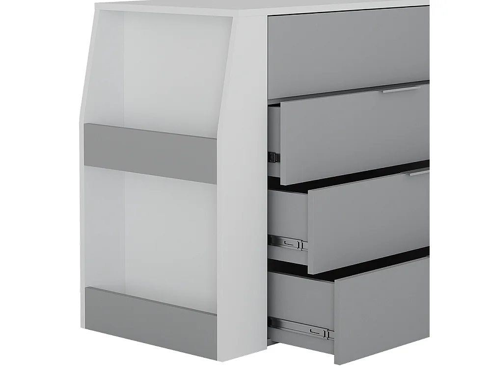 Basteltisch grau 95.5x47x80 iva