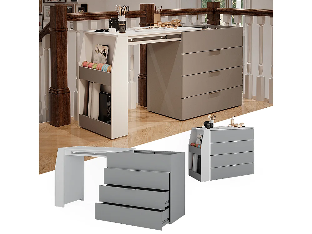 table de bricolage gris 95.5x47x80 iva