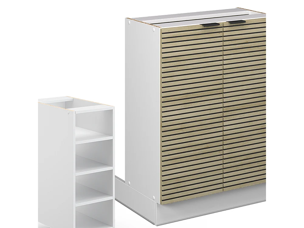 Kücheninsel eiche paneel 90x60x82 fame-line