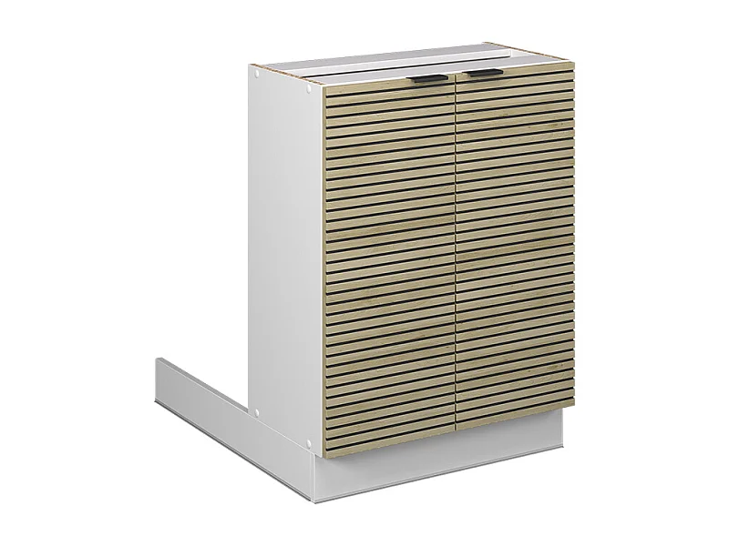 Ilot de cuisine panneau en chêne 60x30x82 fame-line