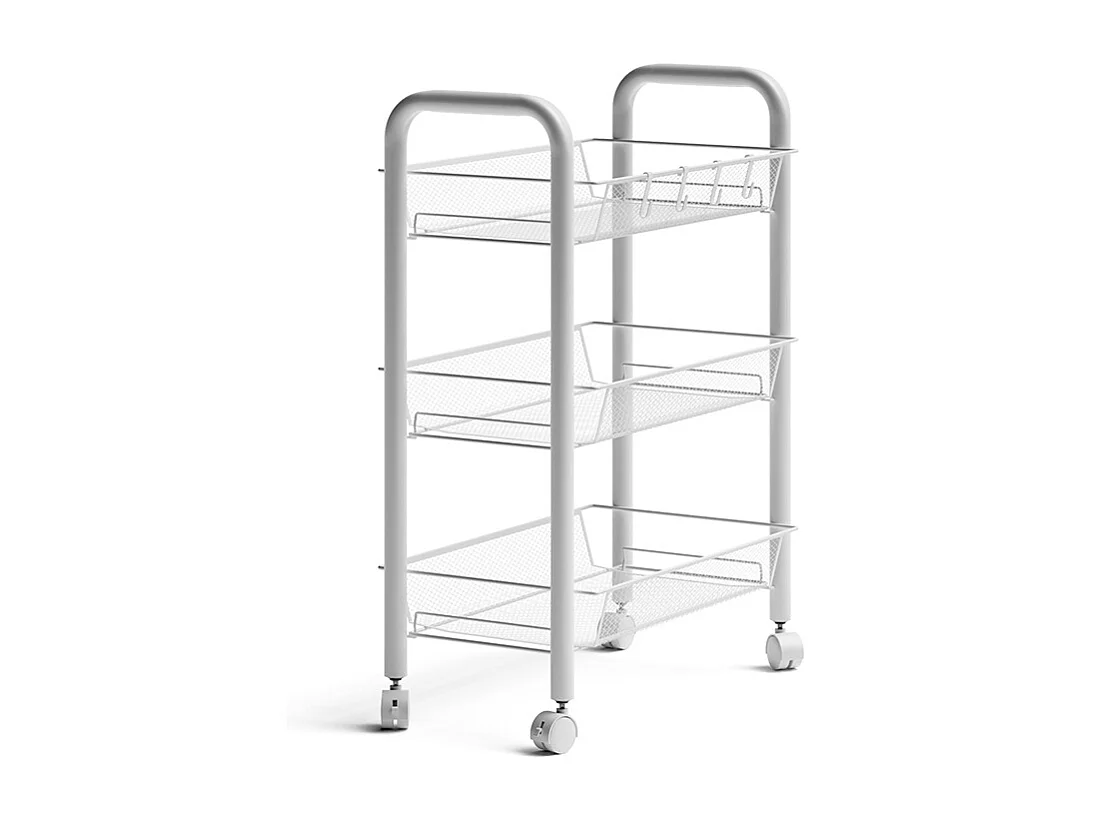 Conteneur à roulettes blanc 45x27x64 tarro