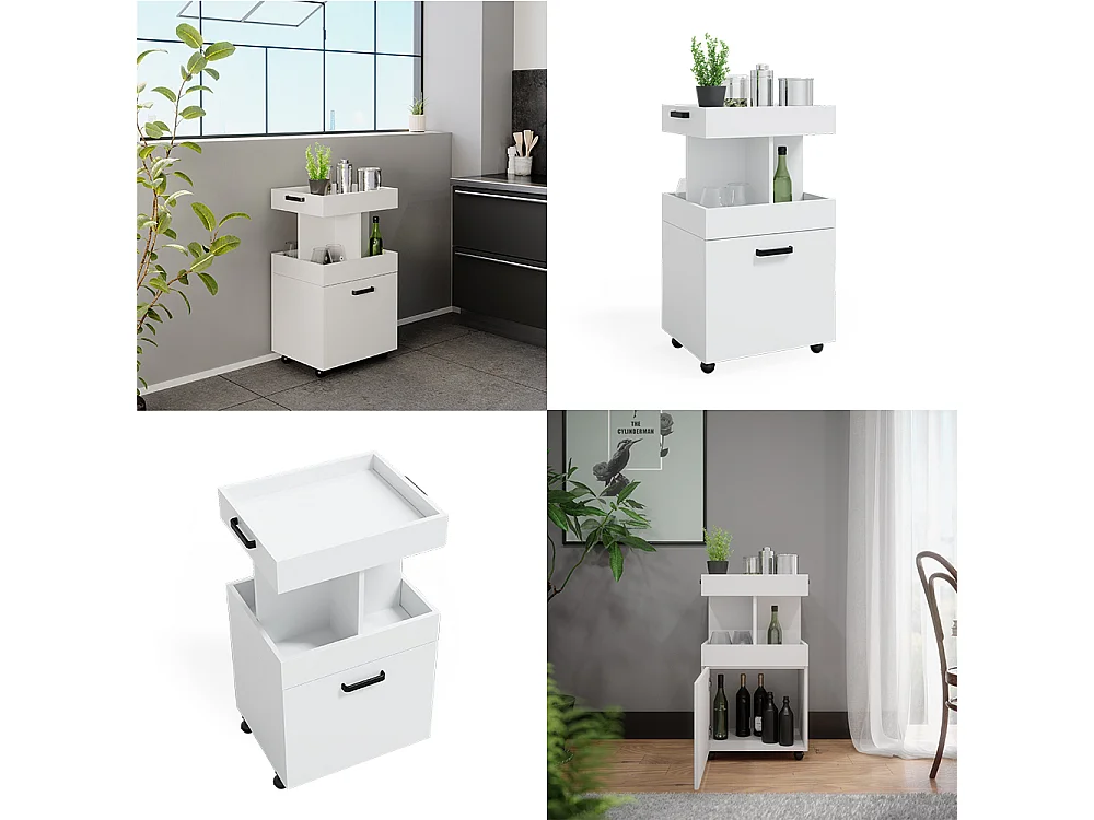 Rollcontainer weiß 50x41x88.6 kamber