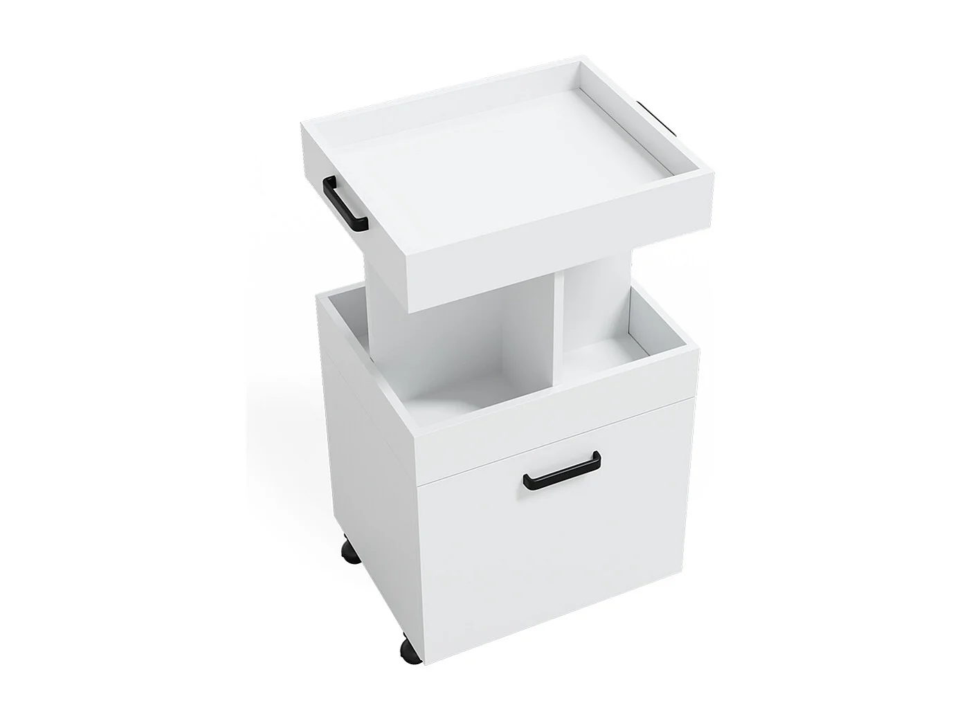 Caisson à roulettes blanc 50x41x88.6 kamber