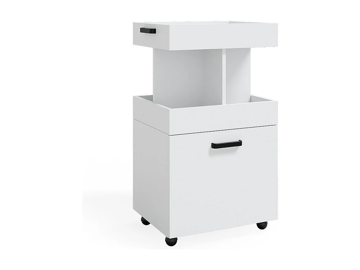 Caisson à roulettes blanc 50x41x88.6 kamber