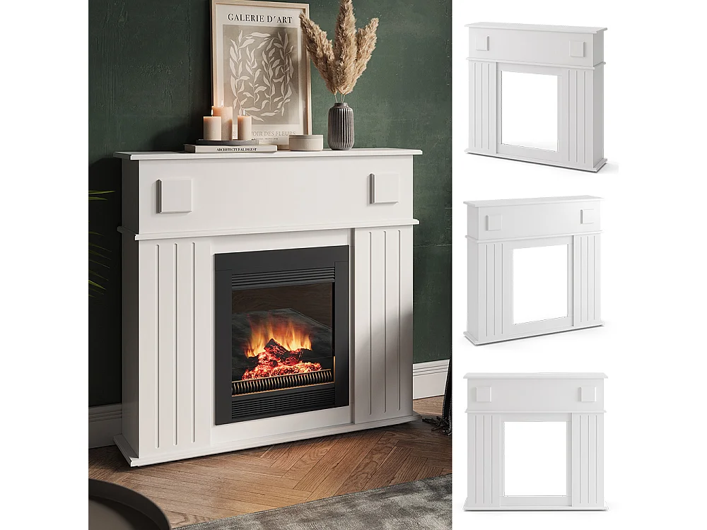 Marco para chimenea blanco 109x26x100