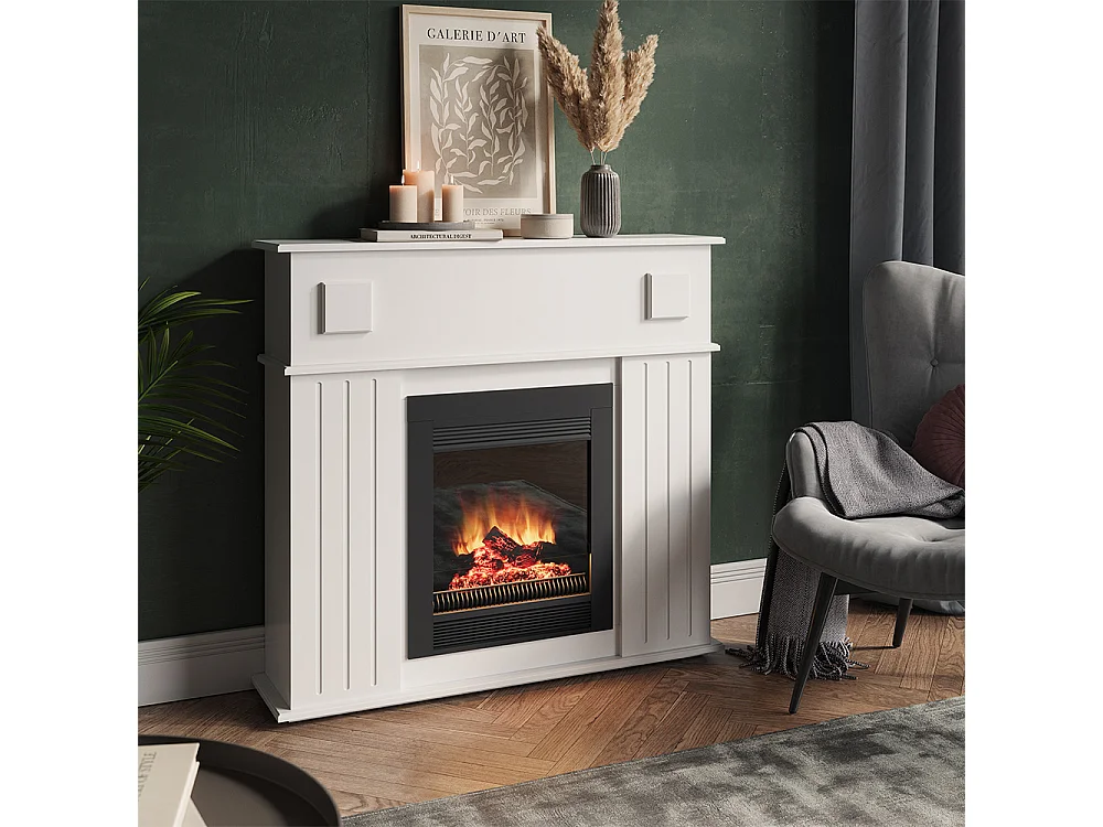 Marco para chimenea blanco 109x26x100