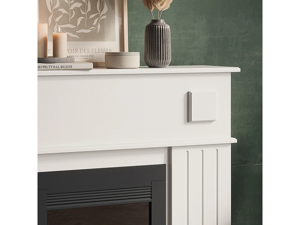 Marco para chimenea blanco 109x26x100