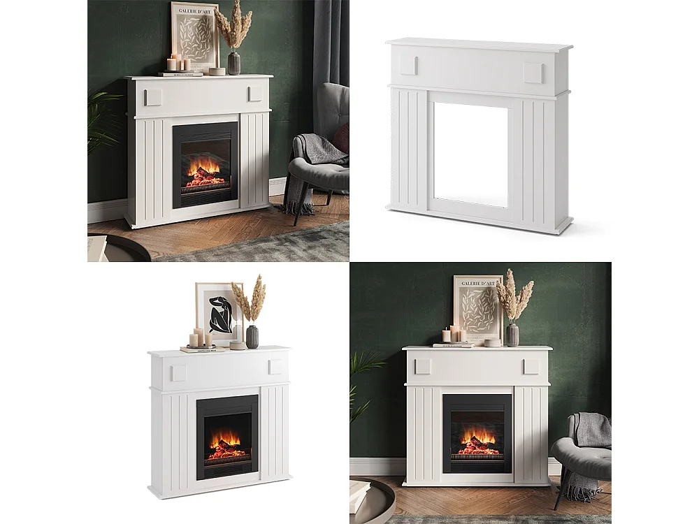 Marco para chimenea blanco 109x26x100