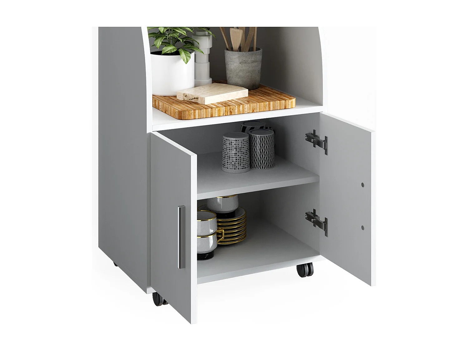 Caisson à roulettes blanc 55x38.4x83.8 elio