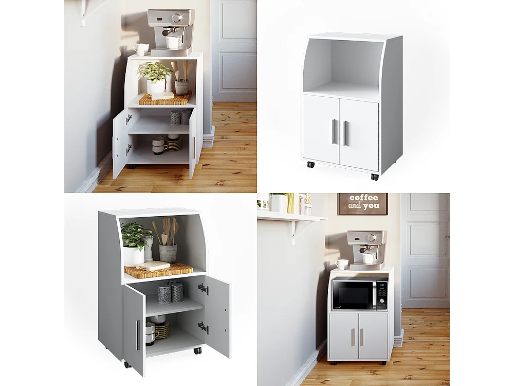 Caisson à roulettes blanc 55x38.4x83.8 elio