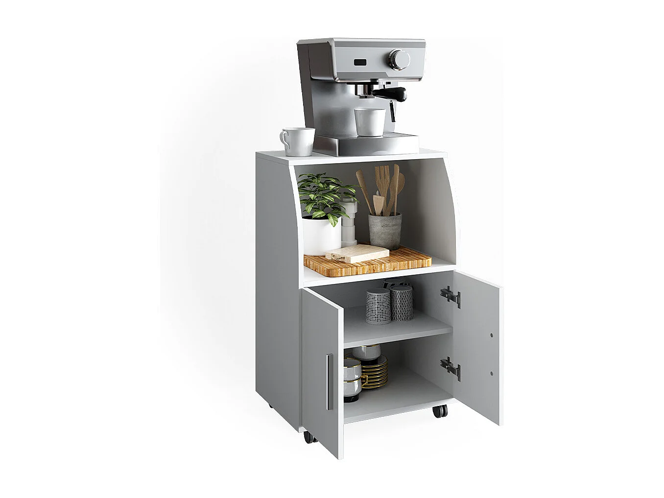 Caisson à roulettes blanc 55x38.4x83.8 elio