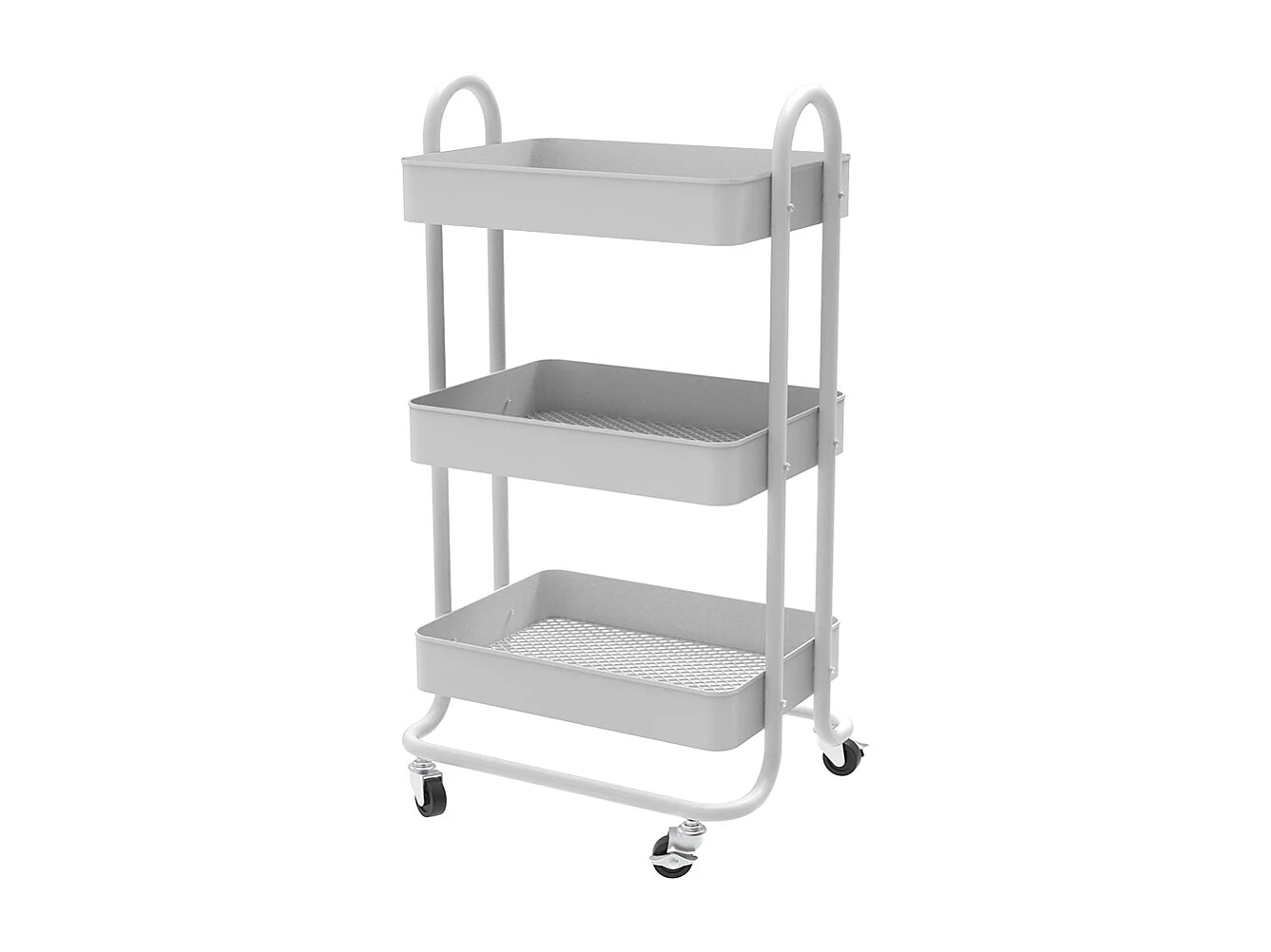 Rolling cabinet white 45.9x34x78.7 tron