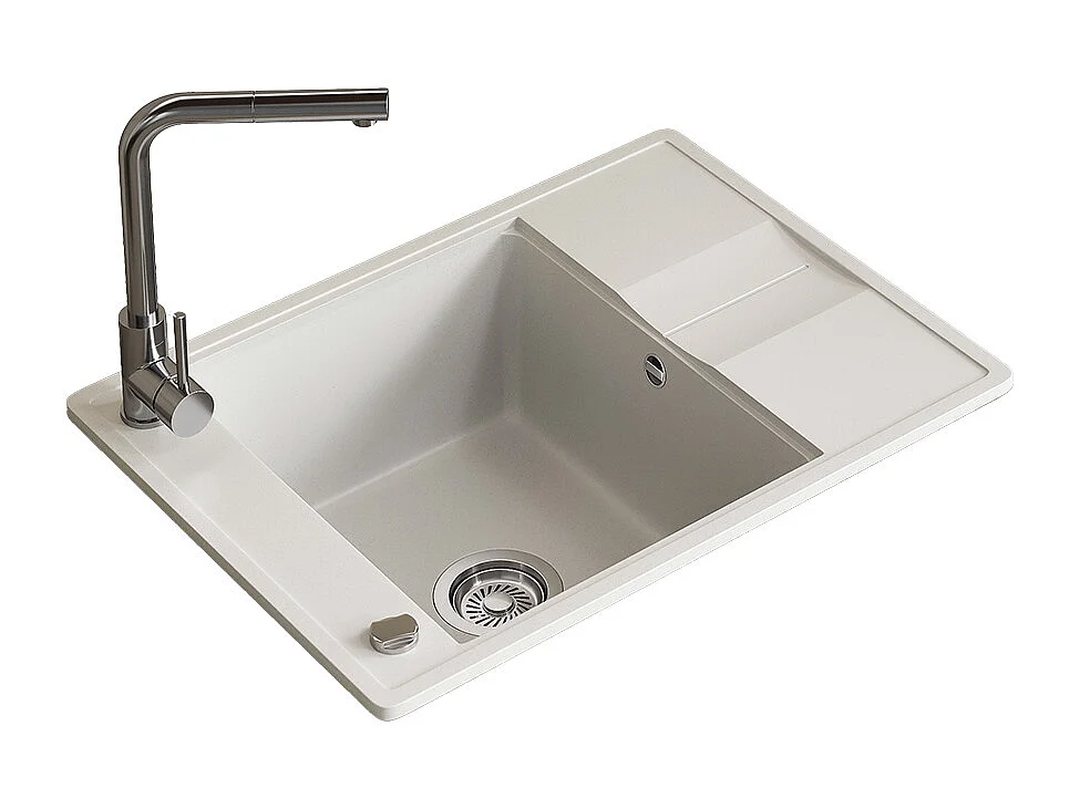 Evier blanc 67x50x20 osaka