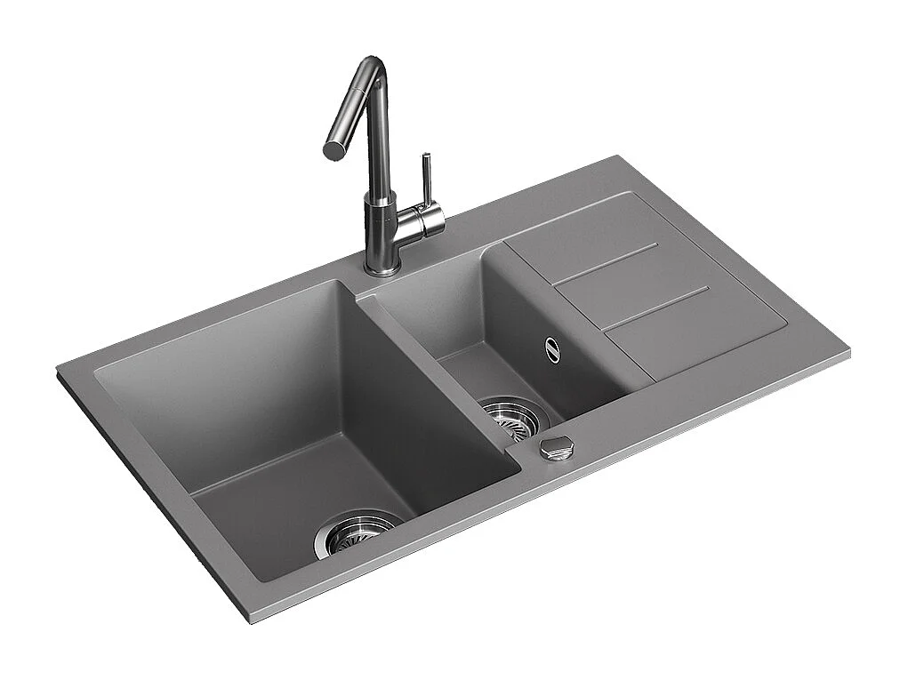Spülbecken grau 80x50x20 seattle