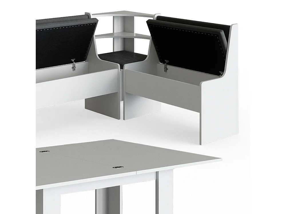 Groupe de banquettes dangle blanc 210x120x80 roman