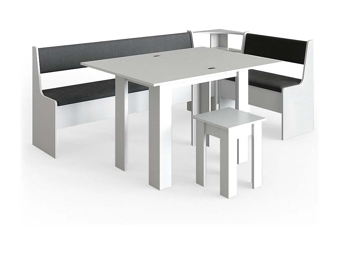 Groupe de banquettes dangle blanc 210x120x80 roman