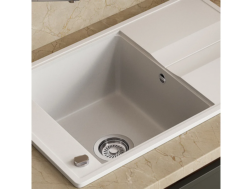 Evier blanc 78x50x20 kyoto