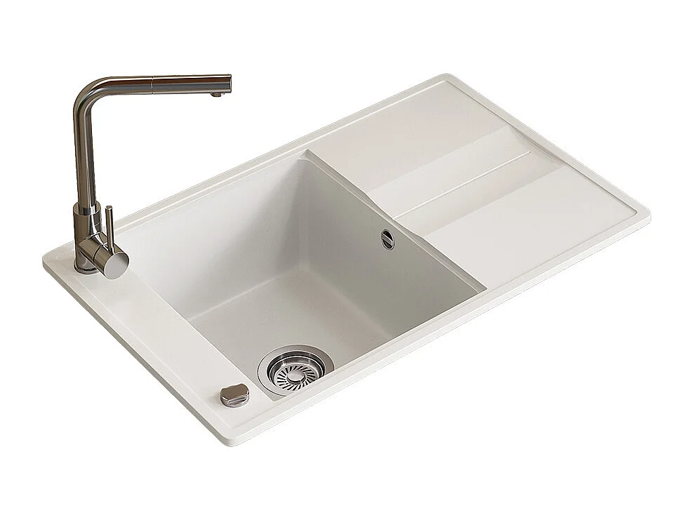 Evier blanc 78x50x20 kyoto