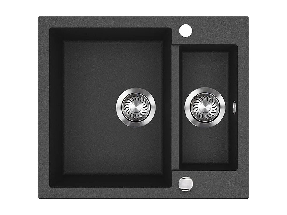 Spülbecken schwarz 58x50x28 prag