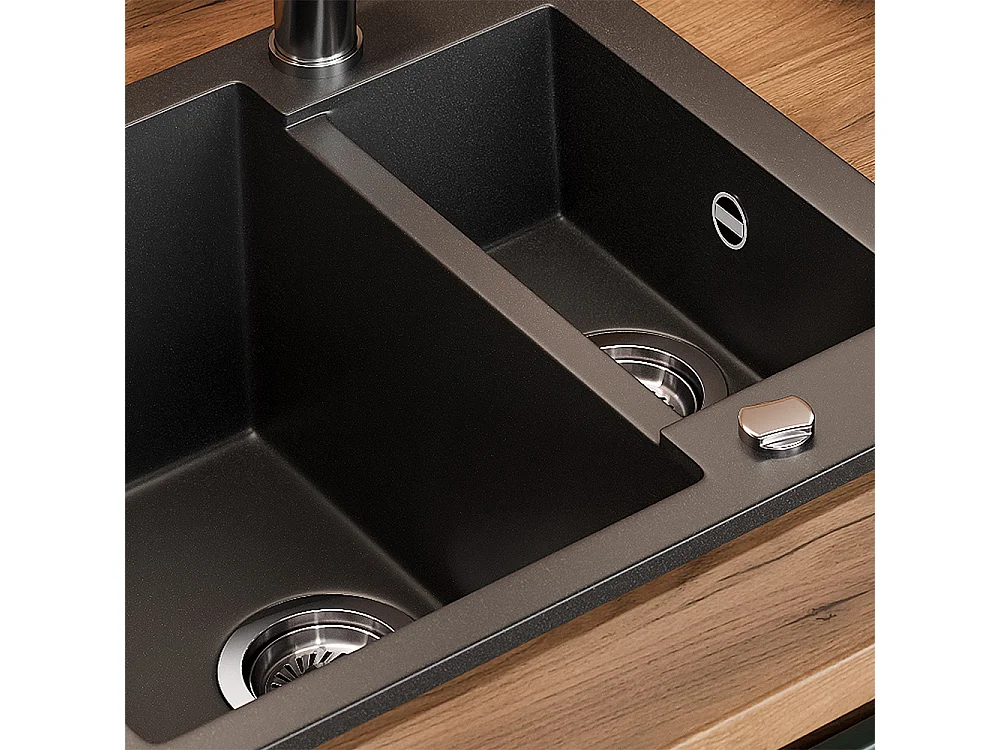 Sink black 58x50x28 prag
