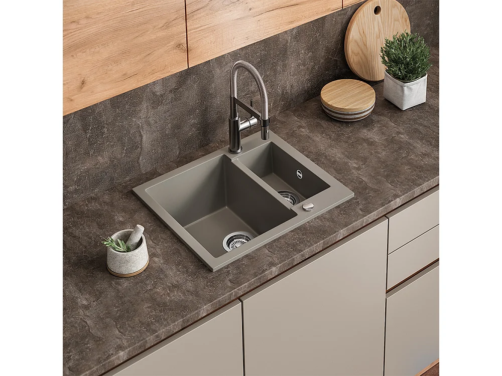 Sink concrete 58x50x28 prag