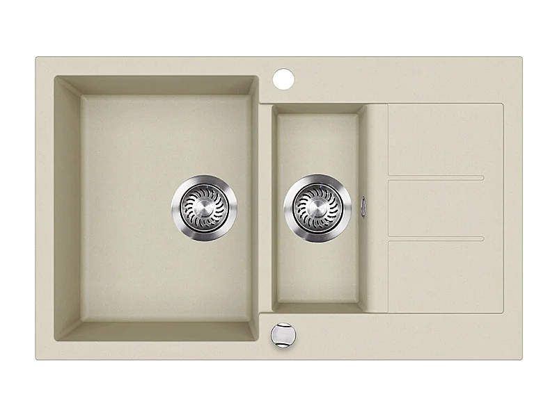 Spülbecken beige 80x50x20 seattle