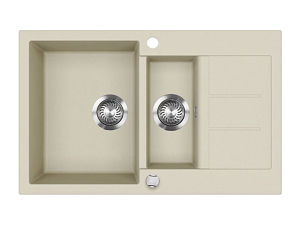 Spülbecken beige 80x50x20 seattle
