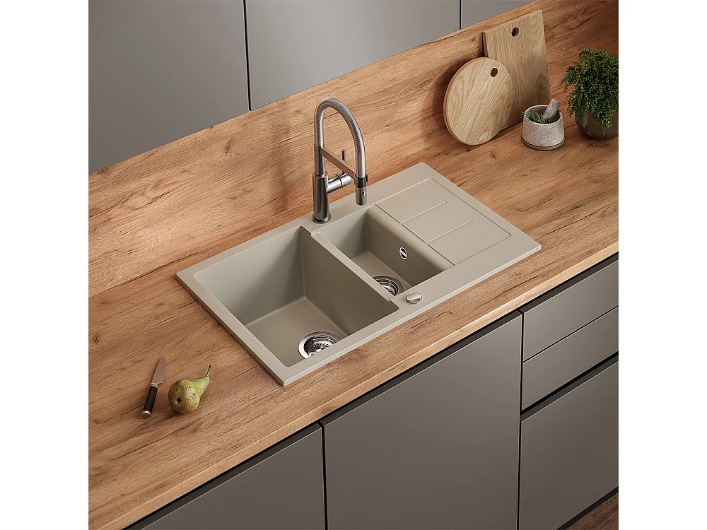 Evier beige 80x50x20 seattle