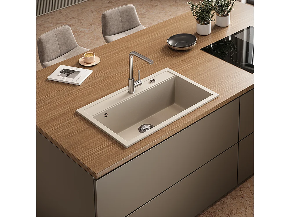 Spülbecken beige 80x51x20 sydney