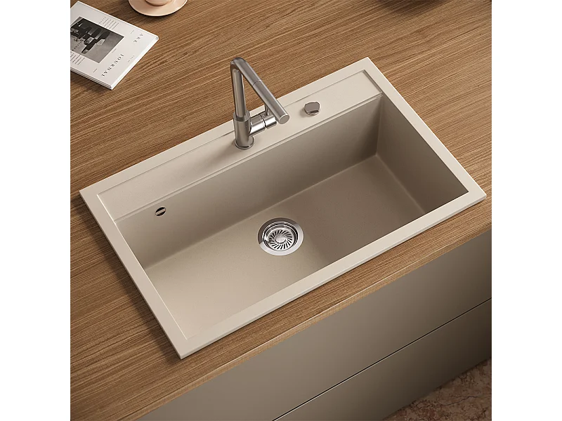 Evier beige 80x51x20 sydney