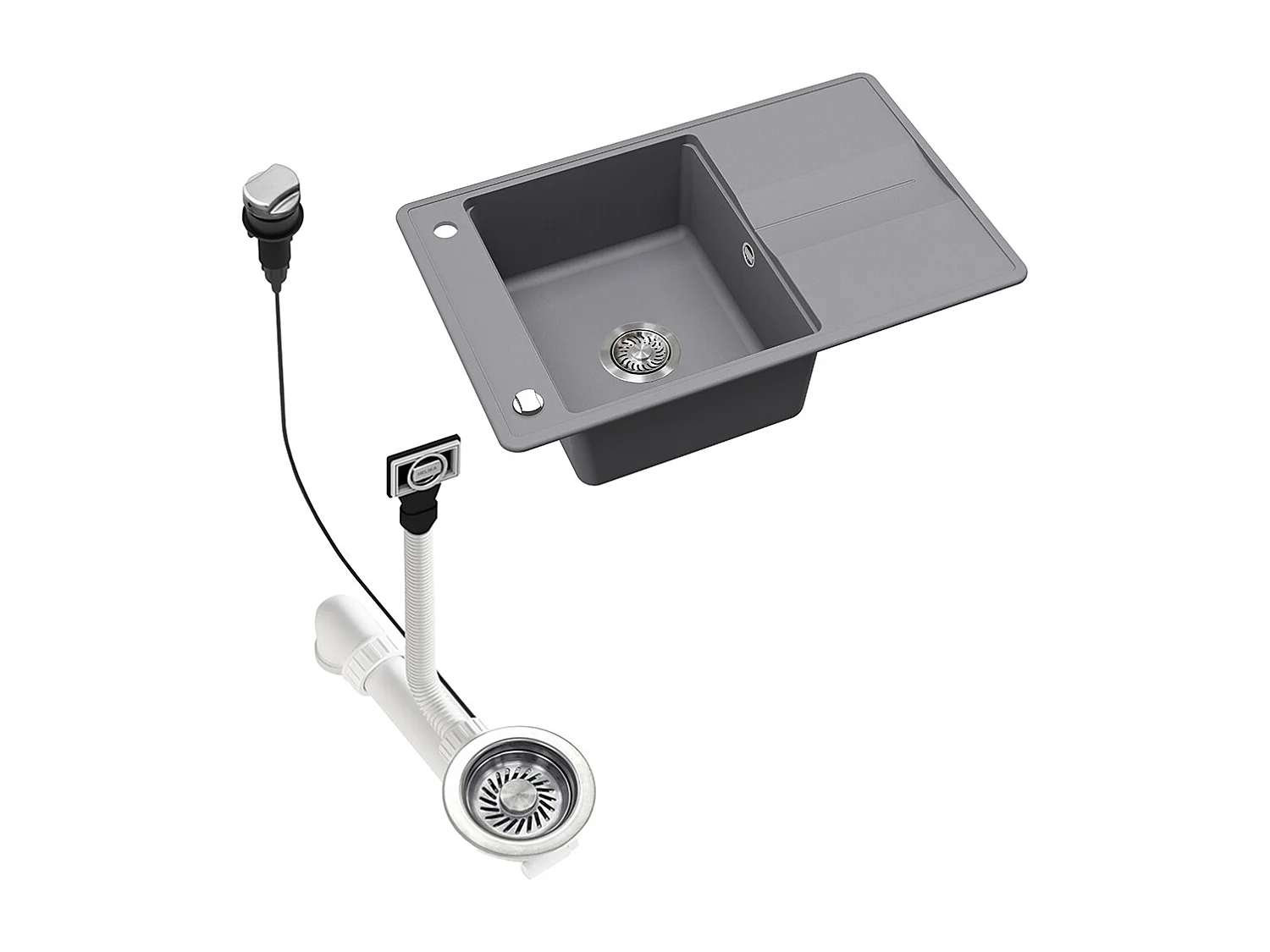 Spülbecken grau 78x50x20 kyoto