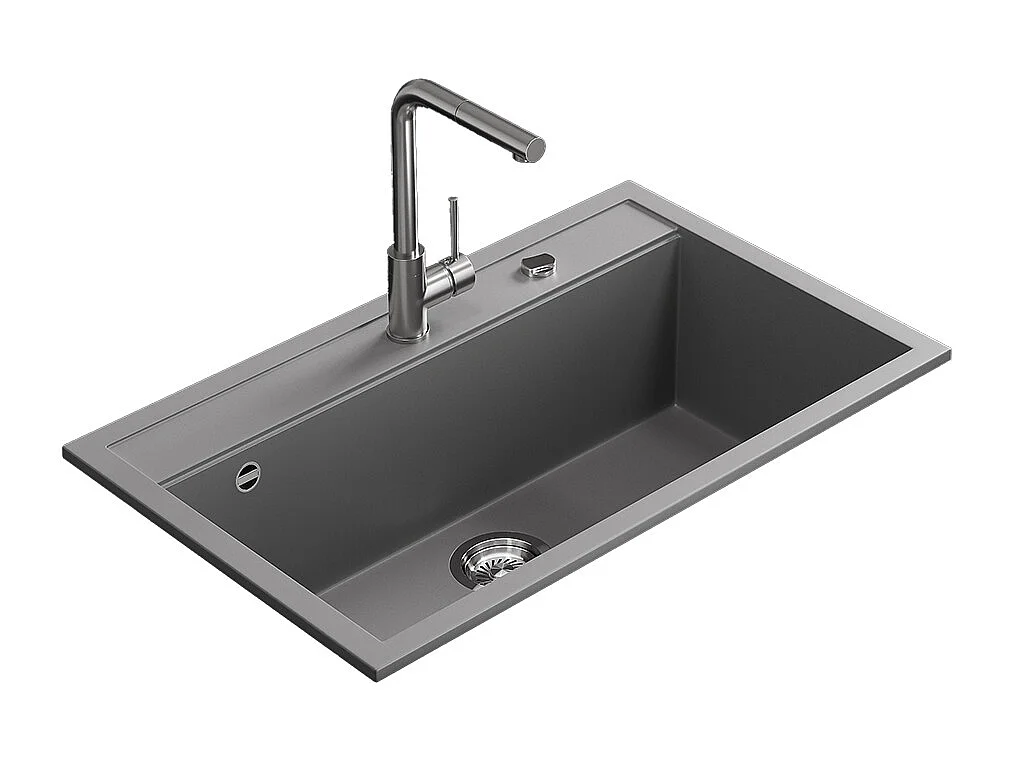 Spülbecken grau 80x51x20 sydney