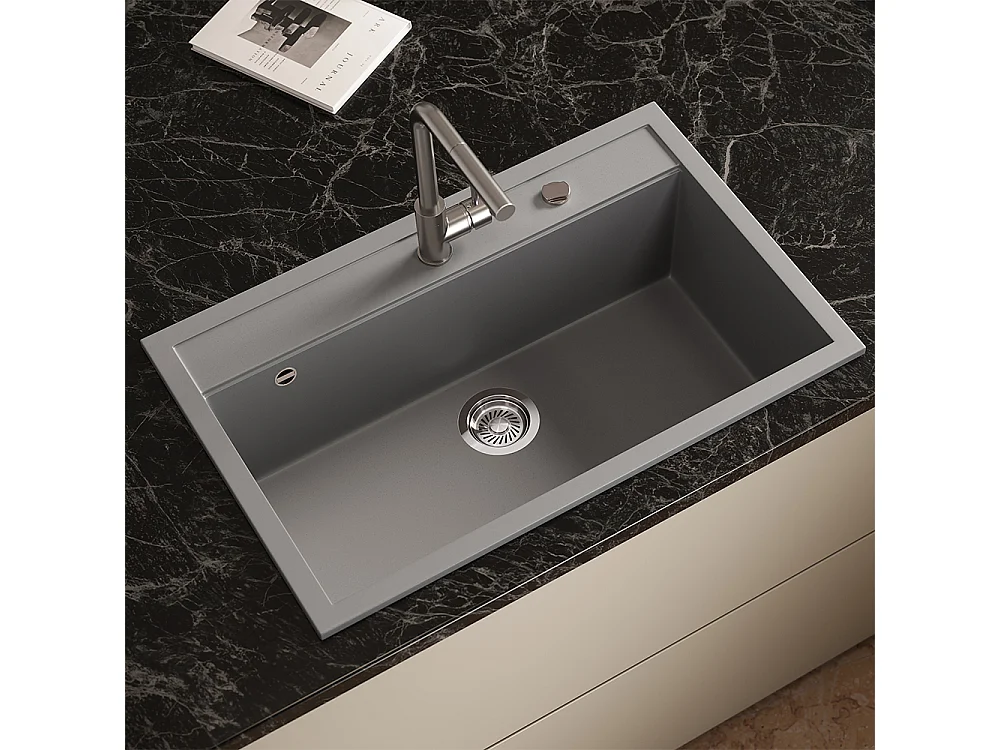 Evier gris 80x51x20 sydney