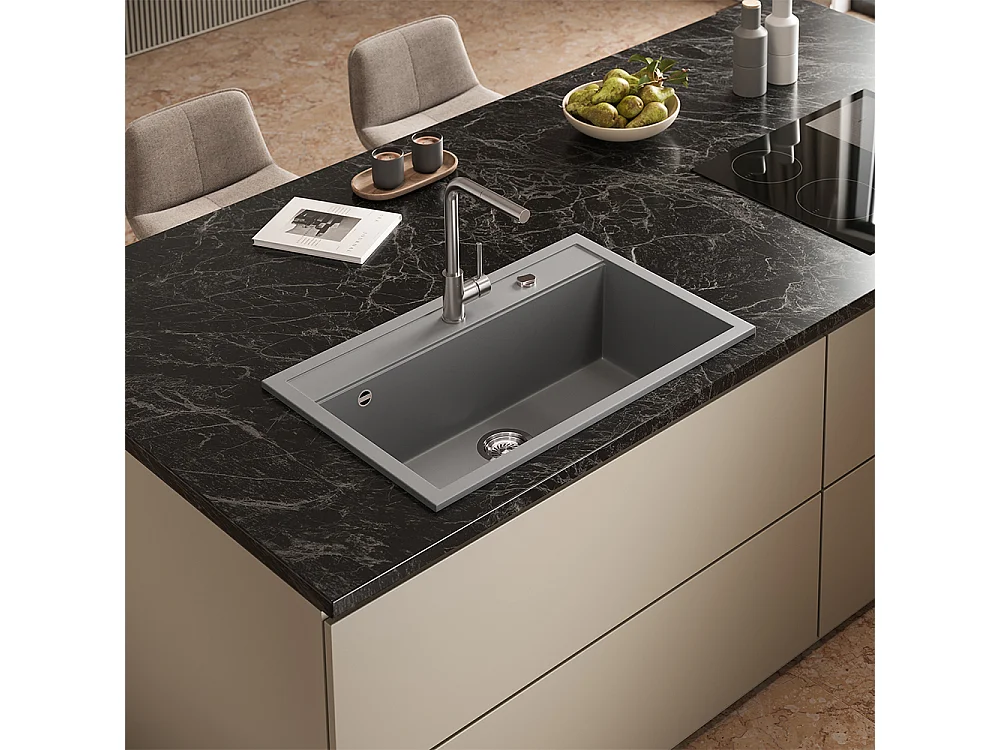 Evier gris 80x51x20 sydney