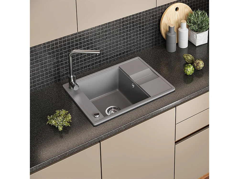 Evier gris 67x50x20 osaka