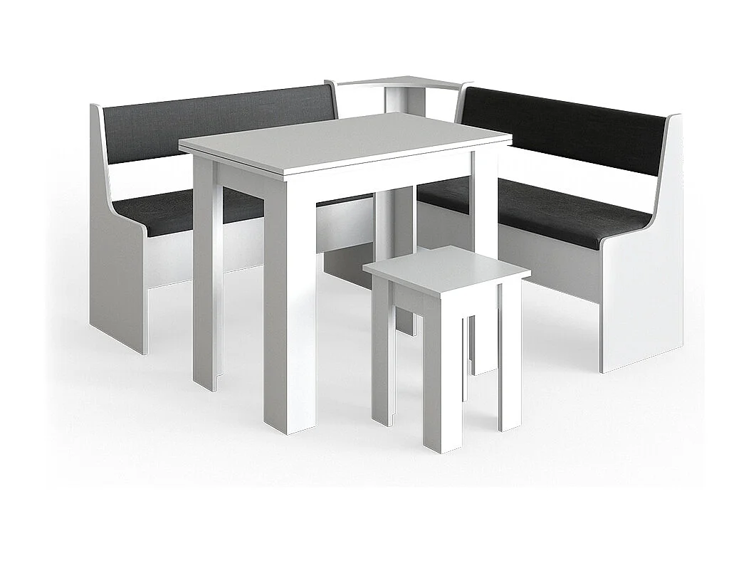 Groupe de banquettes dangle blanc 150x150x80 roman