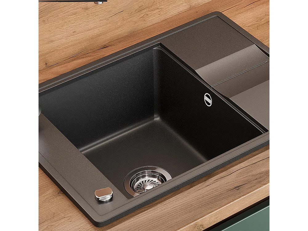 Spülbecken schwarz 67x50x20 osaka
