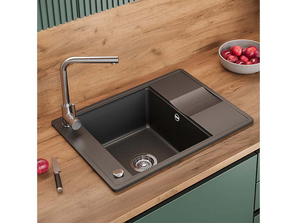 Evier noir 67x50x20 osaka